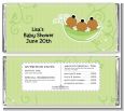 Triplets Three Peas in a Pod African American - Personalized Baby Shower Candy Bar Wrappers thumbnail