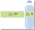 Triplets Three Peas in a Pod African American - Personalized Baby Shower Water Bottle Labels thumbnail