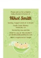 Triplets Three Peas in a Pod Asian - Baby Shower Petite Invitations thumbnail