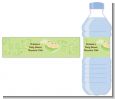 Triplets Three Peas in a Pod Asian - Personalized Baby Shower Water Bottle Labels thumbnail