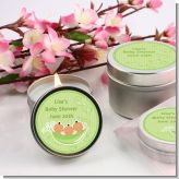 Triplets Three Peas in a Pod Hispanic One Girl Two Boys - Baby Shower Candle Favors