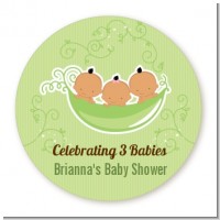 Triplets Three Peas in a Pod Hispanic - Personalized Baby Shower Table Confetti
