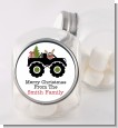 Truck with Rudolph - Personalized Christmas Candy Jar thumbnail