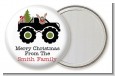 Truck with Rudolph - Personalized Christmas Pocket Mirror Favors thumbnail