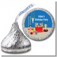 Tumble Gym - Hershey Kiss Birthday Party Sticker Labels thumbnail