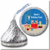 Tumble Gym - Hershey Kiss Birthday Party Sticker Labels