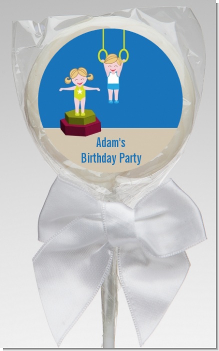 Tumble Gym - Personalized Birthday Party Lollipop Favors