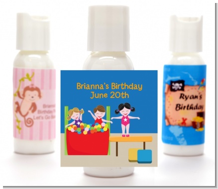 Tumble Gym - Personalized Birthday Party Lotion Favors