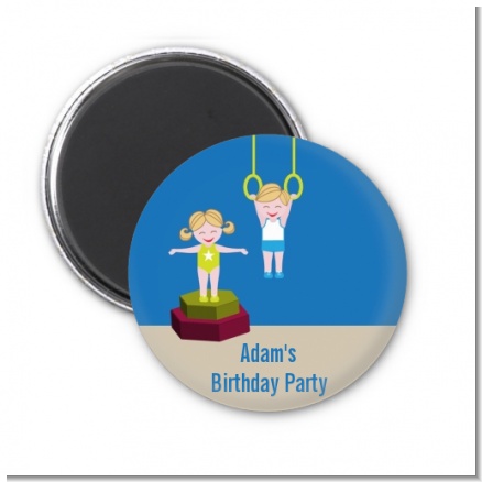 Tumble Gym - Personalized Birthday Party Magnet Favors