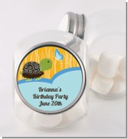 Turtle Blue - Personalized Birthday Party Candy Jar