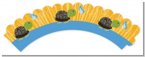 Baby Turtle Blue - Baby Shower Cupcake Wrappers