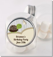 Turtle Neutral - Personalized Birthday Party Candy Jar