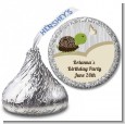 Turtle Neutral - Hershey Kiss Birthday Party Sticker Labels thumbnail