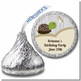 Turtle Neutral - Hershey Kiss Birthday Party Sticker Labels