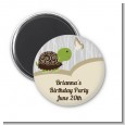 Turtle Neutral - Personalized Birthday Party Magnet Favors thumbnail