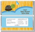 Baby Turtle Blue - Personalized Baby Shower Candy Bar Wrappers thumbnail