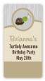 Turtle Neutral - Custom Rectangle Birthday Party Sticker/Labels thumbnail