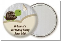 Turtle Neutral - Personalized Birthday Party Pocket Mirror Favors
