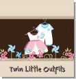 Twin Little Outfits 1 Boy 1 Girl Baby Shower Theme thumbnail