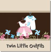 Twin Little Outfits 1 Boy 1 Girl Baby Shower Theme