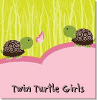 Twin Turtle Girls Baby Shower Theme