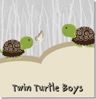 Twin Turtles Baby Shower Theme