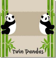 Twin Pandas Baby Shower Theme