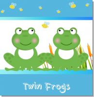 Twin Frogs Baby Shower Theme