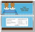 Twin Baby Boys African American - Personalized Baby Shower Candy Bar Wrappers thumbnail