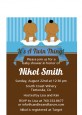 Twin Baby Boys African American - Baby Shower Petite Invitations thumbnail