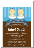 Twin Baby Boys Asian - Baby Shower Petite Invitations