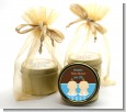 Twin Baby Boys Caucasian - Baby Shower Gold Tin Candle Favors thumbnail