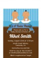 Twin Baby Boys Hispanic - Baby Shower Petite Invitations thumbnail