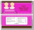 Twin Baby Girls Asian - Personalized Baby Shower Candy Bar Wrappers thumbnail