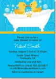 Twin Duck - Baby Shower Invitations