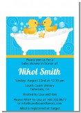 Twin Duck - Baby Shower Petite Invitations