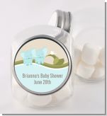 Twin Elephant Boys - Personalized Baby Shower Candy Jar