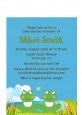 Twin Frogs - Baby Shower Petite Invitations thumbnail