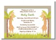 Twin Giraffes - Baby Shower Petite Invitations thumbnail