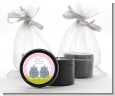 Twin Hippo Girls - Baby Shower Black Candle Tin Favors thumbnail