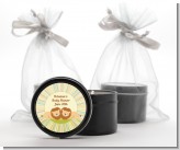 Twin Lions - Baby Shower Black Candle Tin Favors