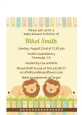 Twin Lions - Baby Shower Petite Invitations thumbnail