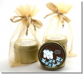Twin Little Boy Outfits - Baby Shower Gold Tin Candle Favors