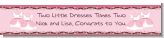 Twin Little Girl Outfits - Personalized Baby Shower Banners