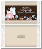 Twin Little Outfits 1 Boy and 1 Girl - Personalized Popcorn Wrapper Baby Shower Favors