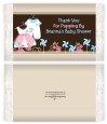 Twin Little Outfits 1 Boy and 1 Girl - Personalized Popcorn Wrapper Baby Shower Favors thumbnail