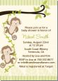 Twin Monkey - Baby Shower Invitations thumbnail