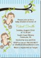 Twin Monkey Boys - Baby Shower Invitations thumbnail