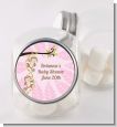 Twin Monkey Girls - Personalized Baby Shower Candy Jar thumbnail