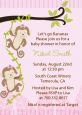 Twin Monkey Girls - Baby Shower Invitations thumbnail